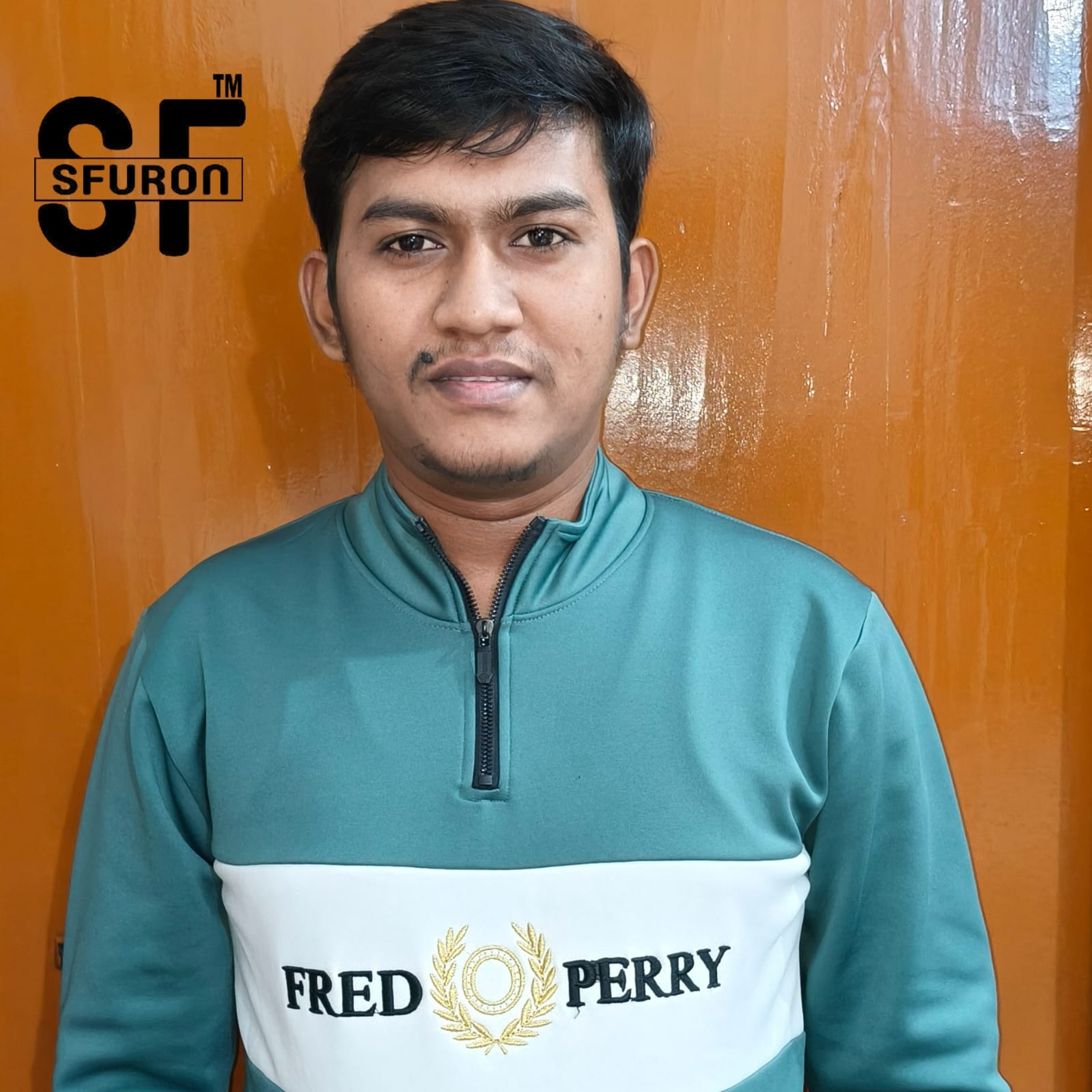 WhatsApp Image 2025-11-23 at 4.36.38 PM Premium Fred Perry Half-Zip Sweatshirt - Image 1